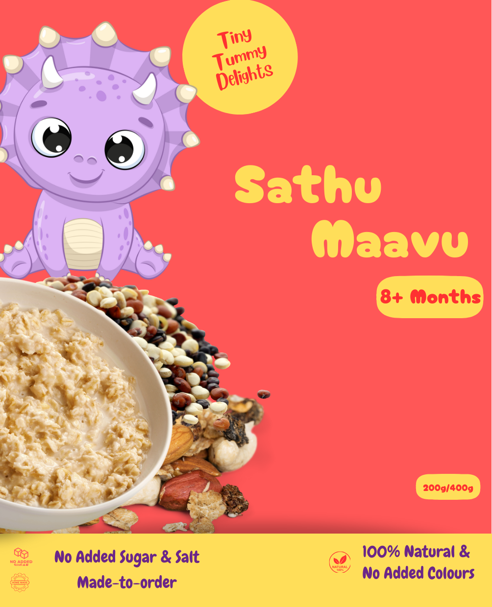 Sathu Maavu Multi Grain Porridge BABY FOOD (8+ months) The Millet Store